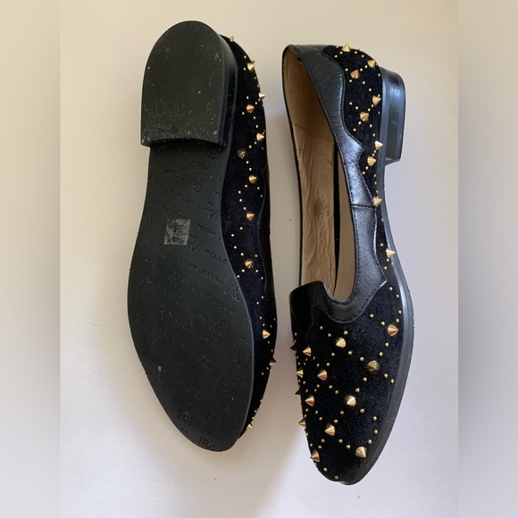 Pelle Moda Black Suede Shoes, Spike Embellishments, Sz 10, Reduced Shipping - Picture 7 of 11